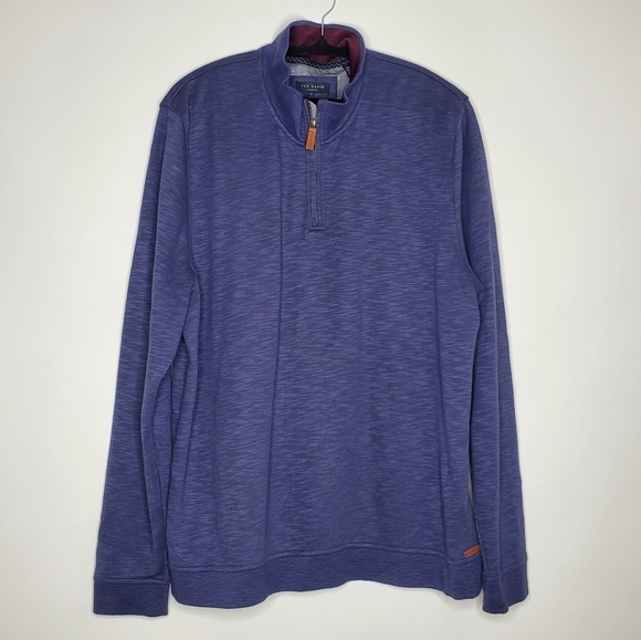 Ted Baker London Mandra Quarter Zip Pullover Size 7 US 3XL Long Sleeve Sweater - Picture 2 of 15